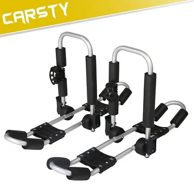CARSTY Universal Kayak Roof Rack Boat Canoe Car SUV Top Mount Carrier J Style • $89.99