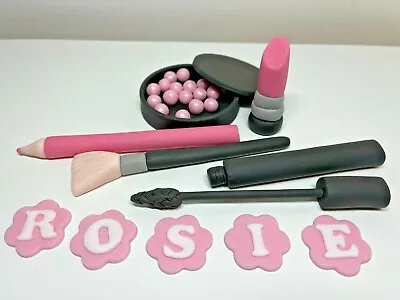 Edible Personalised Makeup Set Fondant Cake Toppers For Girls Birthday Party • £18.90