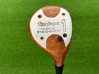 MacGregor Golf M85W EYE-O-MATIC Persimmon DRIVER Right Handed Steel Stiff Flex • $49.99