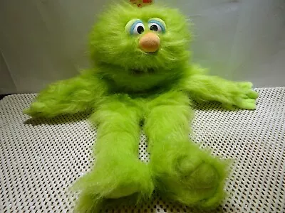 SILLY PUPPETS Monster Fuzzy Green Arm Puppet 14  Ventriloquist 2008 VGUC • $22.99