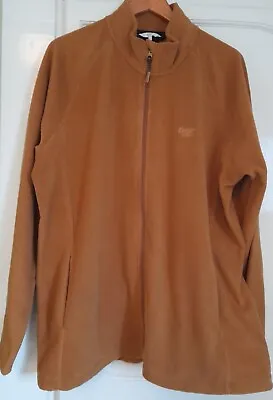  Cotton Traders Mens Toffee Colour Full Zipped Fleece Size XL • £7.50