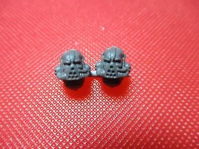 Warhammer 40k Chaos Space Marine Rhino Vehicle Gunner Driver Respirator Heads X2 • $9.58