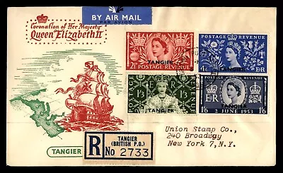 Mayfairstamps Morocco Agencies 1953 Tangier QEII Coronation Set First Day Cover • $22.50
