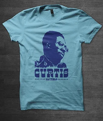 Curtis Mayfield T Shirt Soul Music Marvin Gaye Stevie Wonder Funk Blaxploitation • £15