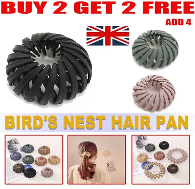 £4.69 • Buy  Bird's Nest Hair Tie Lazy Hairpin Plate Hair Iron Matte Ponytail Headwear UK