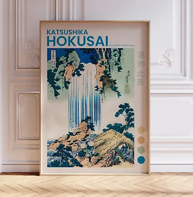 Katsushika Hokusai Print Exhibition Poster Asian Art Japanese Wall Art Gift • £19.99