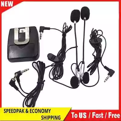 Rider To Passenger Motorcycle Helmet Intercom Motorbike Wired Headset Interphone • $14.25