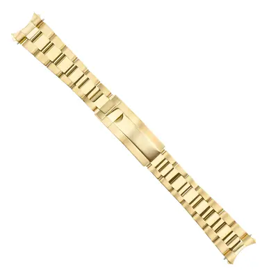 20mm Oyster Watch Band For Rolex Daytona Submariner Gmt President Glide Lock Gol • $59.95