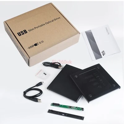 £11.15 • Buy USB Enclosure 12.7mm IDE DVD CD Burner Player Case Internal Optical Drive Caddy