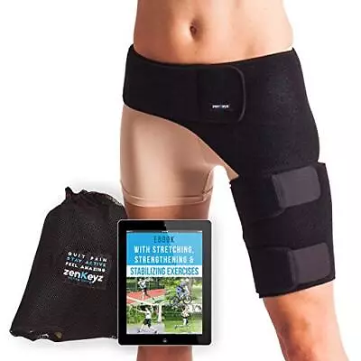 Groin Support And Hip Brace For Men & Women- Compression Wrap For Thigh Quad ... • $40.04