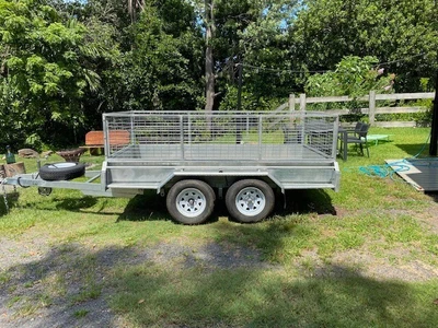 $3950 • Buy BOX TRAILER (10X 5) CAGED HEAVY DUTY Tandem