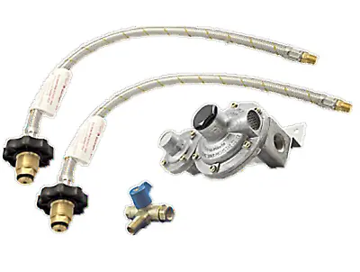 Lpg Regulator Kit Twin Stage 280mj Suit Caravan And Home Use (w/flex Handwheel) • $79.95