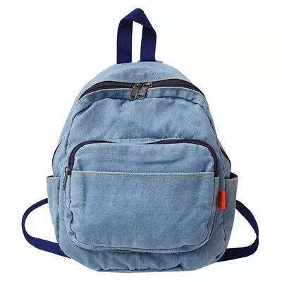 Women's Vintage Denim Backpack Small Jean Rucksack Shoulder Satchel School Bag • $25.75