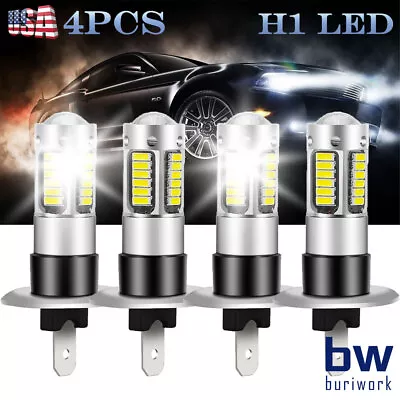 4pcs H1 LED 6500K Headlight Bulbs High Low Beam Super Bright White • $10.89