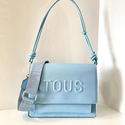 Medium Light Blue TOUS La Rue Audree Crossbody Bag Size 24.5*9*20.5cm • $4.99