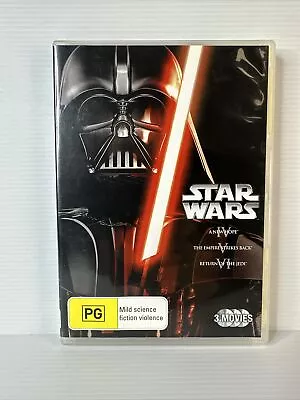 Star Wars Trilogy IV V VI New Hope Empire Strikes Return Of The Jedi VGC DVD R4 • $14.50