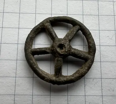 Extremely Ancient Viking Kievan Rus Artifact Bronze Wheel Authentic • $12.99