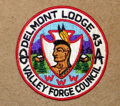 OA #43 Delmont / Valley Forge Council 6  Back Patch - Thread Back - Mint • $29.99