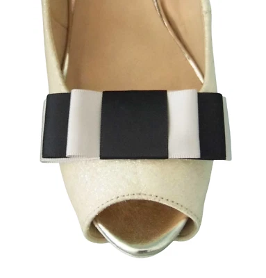 £8.99 • Buy Handmade Satin Mix Colour Triple Bow Shoe Clips - Other Colours On Request