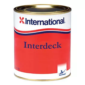 International Interdeck Non-Slip Deck Paint 750ml. Grey - Boat Deck Coating • £36.99