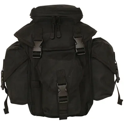 NEW Tactical Military Style Recon Mission 6 Compt MOLLE Butt Pack SWAT BLACK • $55.95