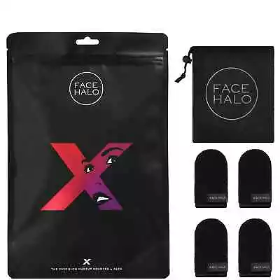 Face Halo X Makeup Remover And Wash Bag Remove - 4 Reusable Mitts • $8