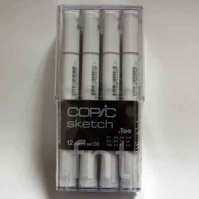 Copic Markers 12-Piece Sketch Set Cool Gray • $62.88