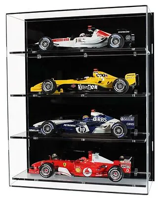 Acrylic Wall Display Case For Four 1:18 Scale Model F1 Cars • £118.98