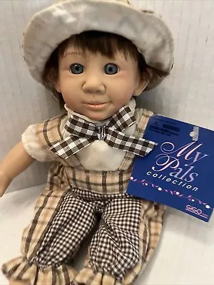 My Pals Collection Doll Smile Brown Plaid • $5