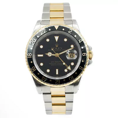 Rolex GMT Master II 16713 Two-Tone Circa 1994 W. Box 40mm • $18412.56