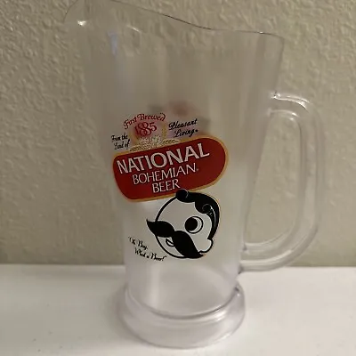 Vintage National Bohemian Mr. Boh Oh Boy What A Beer Advertising Plastic Pitcher • $32.99