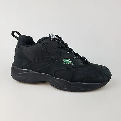 Women's LACOSTE 'Storm 96 Winter' Sz 6 US Shoes Black Suede | 3+ Extra 10% Off • $62.99