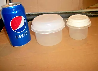 2 Vintage Rubbermaid Small Servin Saver Storage Containers 1 Cup #6 & 1/2 Cup #0 • $13.99