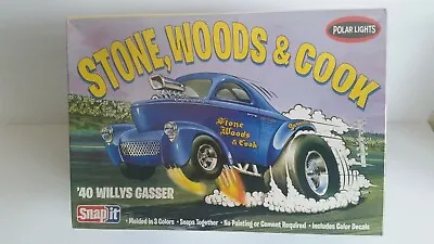£35 • Buy Polar Lights Snap Draggins Stone Woods & Cook 41 Willys Drag Hotrod Kit