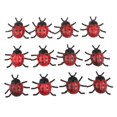 £6.54 • Buy 12 Plastic Ladybird Ladybug Bug Insects Figures Party Goody Loot Bag Favors