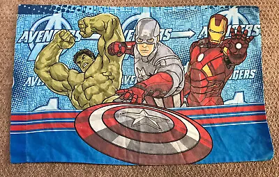 Marvel Avengers Hulk Iron Man Captain America Double-sided Standard Pillowcase • $6.99