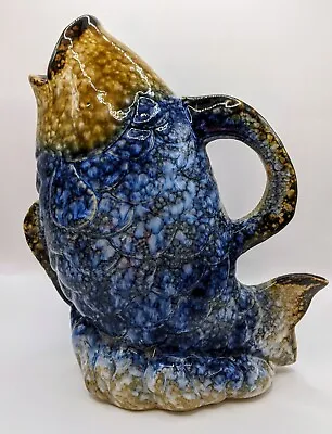 Antique  Fish Majolica Pitcher • $35