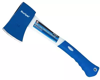 Bluespot Fibreglass Handle Wood Axe - Hand Hatchet Kindling Firewood Log Chopper • £10.59