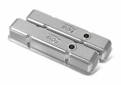 SBC Vintage Series Finned Valve Covers - Polished Finish - 241-241 • $217.95