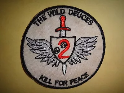 US 2nd FLIGHT Platoon 48th Assault Helicopter Co WILD DEUCES Vietnam War Patch • $12.99