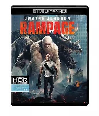 Rampage (4K Ultra HD+Blu-ray) (4K UHD Blu-ray) Dwayne Johnson (US IMPORT) • $58.27