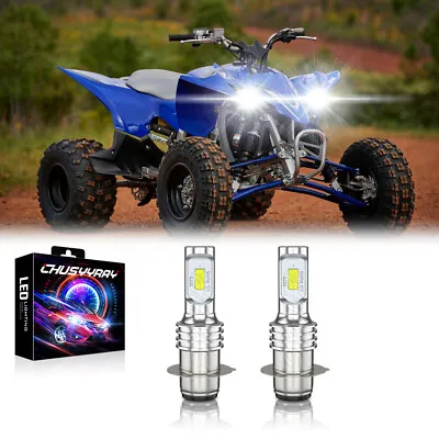 For Yamaha YFZ450 YFZ 450 YFZ450R LED 2004-2019 2020 2021 Headlight Bulb WHITE • $17.49