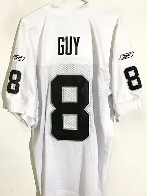 Reebok Authentic NFL Jersey Oakland Raiders Ray Guy White Sz 48 • $89.99