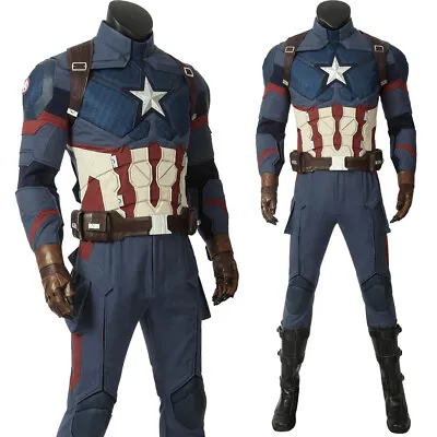 Avengers 4 Endgame Captain America Cosplay Costume Superhero Cosplay Costume • $102.42