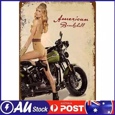 Retro Metal Tin Signs Plate Motorcycle Plaque Vintage Poster Club Decor 20x30cm • $10.29