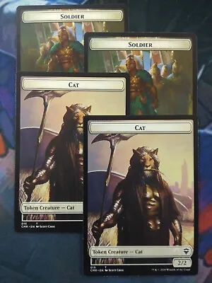 Cat // Soldier Token X4 | 7% Off 2+ | Commander Legends | NM | MTG • $1.50