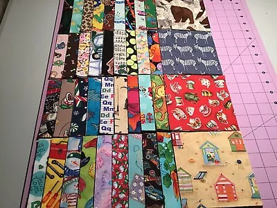 I SPY Quilt Squares Lot Of (40)  5 X5  100% Cotton Rotary Cut RARE SQUARES • $9