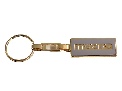 NEW Gold Keychain Keyring Fob For Mazda MX-5 Miata RX-7 Mazda3 Mazda6 CX-5 RX-8 • $10.99