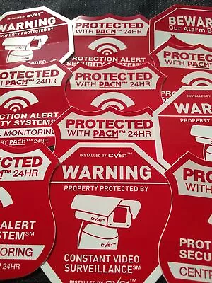 Alarm System Stickers Pack Mix Alarm CCTV Dog Decals Included See Store • $6