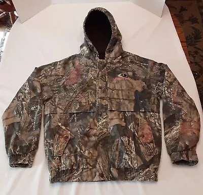 MOSSY OAK Bomber Jacket Hoodie Insulated Quilted Break-up Country Mens Medium • $29.95